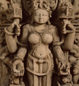 Stele with the goddess Gauri or Siddha, Uttar Pradesh, 11th century (Museum no.: EA1999.21)