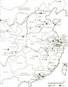 Map of China showing the birthplaces of artists represented in the catalogue. © (c) Ashmolean Museum