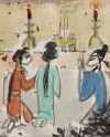 Detail of Figures from Romance of the Western Chamber, Mount Siming, China, 1989 (Museum No: EA2000.. © the artist