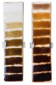 Two modern glaze test strips. © Ashmolean Museum, University of Oxford