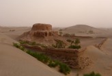 Ruins of the Rawak Stupa, Khotan, Central Asia, c. AD 300 -400. © Don Croner