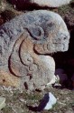 Fig. 13. Stone lion. Lhatse tombs, Tibet, <em>c.</em>eighth century. H. 80 cm. © Amy Heller