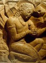 Fig. 6. Bas-relief of a kneeling devotee. Kathesimbu, Kathmandu Valley, late seventh century. Nation. © Suzanne Held