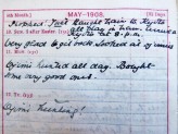 Page from Mrs Ingram’s diary. © The Ingram Family