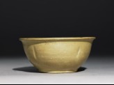 Greenware bowl with lobed body and rim