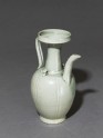 Greenware ewer with incised lines
