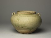 Greenware guan, or jar, with loop handles