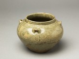 Greenware guan, or jar, with loop handles