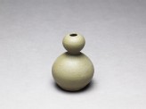 Greenware vase in double-gourd form