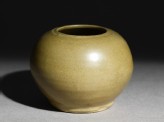 Greenware globular jar