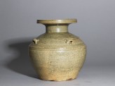 Greenware vase, or hu, with impressed decoration