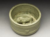 Greenware burial figure of pig in a pen (EA1956.363)