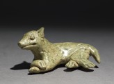 Greenware burial figure of a dog