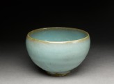 Small bowl with blue glaze