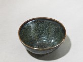 Black ware tea bowl with 'tortoiseshell' glazes (EA1956.761)