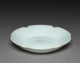 White ware dish with lobed lip