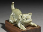 Greenware burial figure of a dog (EA1956.977)