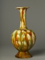 Vase with three-colour glaze