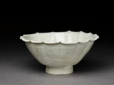 White ware bowl with lobed rim