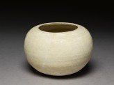 Globular white ware bowl