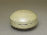Greenware box with lotus flower
