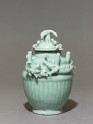 Greenware funerary jar with dragon