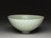 Greenware bowl with lotus petals