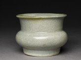 Greenware jar in the style of Guan ware