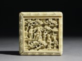 Ivory puzzle box with figures in a garden (EA1956.1706)