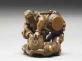 Netsuke in the form of Raiden, the god of thunder