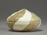 Lidded box with geometric designs