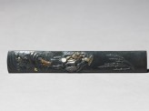 Kozuka, or knife handle, with an oni carrying the Wisteria Maiden