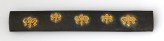 Kozuka, or knife handle, with mon made from kiri, or paulownia leaves