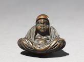 Netsuke in the form of Daruma meditating