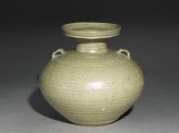 Greenware vase, or hu, with impressed decoration