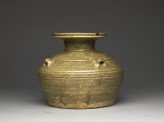 Greenware vase, or hu, with dish-shaped mouth