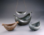 Kashkul, or begging bowl, in the form of a boat