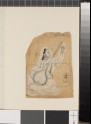 Seated woman with a stringed instrument