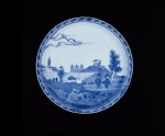 Plate with 'Deshima Island' theme