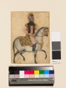 Portrait of Mu‘izz al-Din Mustawfi Ghaffari on horseback