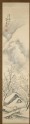 Snowscape depicting a man walking towards a hermitage (EA1965.133)