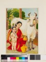 Go-dohana milking the cow