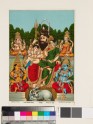 Pancha-deva: Shiva and his family with Vishnu, Surya, Lakshmi, and Ganesha