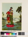 Krishna courting Radha at Brindaban