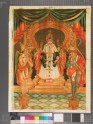 Monarch being worshipped by Garuda and Hanuman