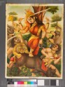 The goddess Devi slaughtering her enemies