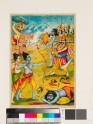 Rama and Ravana doing battle