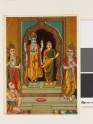 Vishnu or Rama and consort in an architectural frame