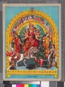 The goddess Durga, or Kali, slaughtering the buffalo demon