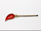 Spoon with leaf-shaped bowl, from a qalamdan, or pen box